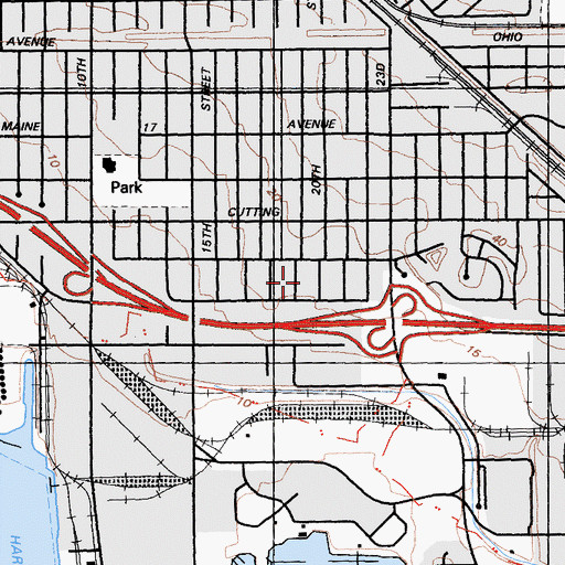 Topographic Map of The House of Prayer, CA