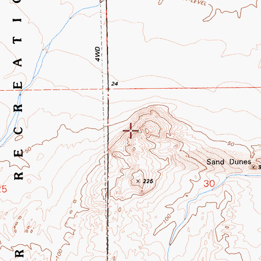 Topographic Map of McCain Spring, CA