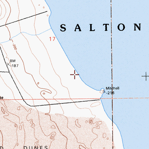 Topographic Map of Sea View Beach, CA