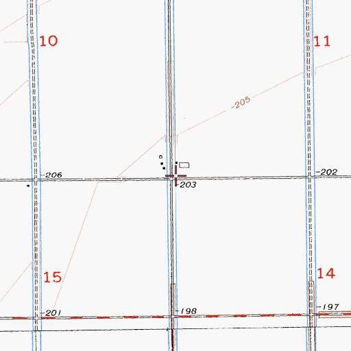 Topographic Map of North End School (historical), CA