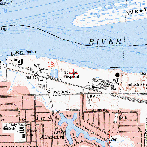 Topographic Map of Antioch Dunes National Wildlife Refuge, CA