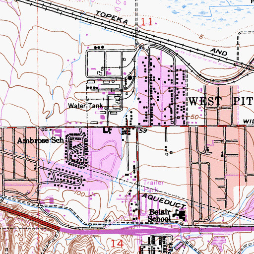 Topographic Map of Bay Point, CA