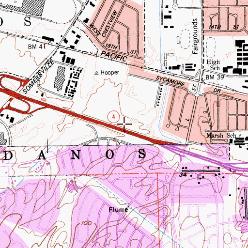 Topographic Map of Contra Loma Park, CA