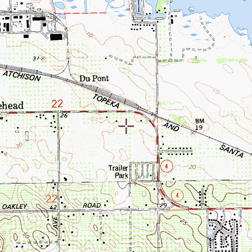 Topographic Map of Cypress Shopping Center, CA