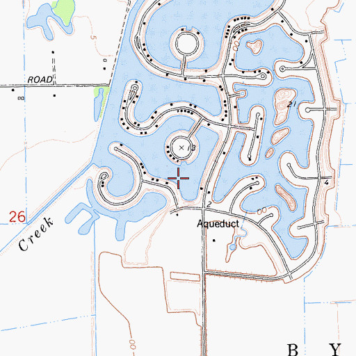 Topographic Map of Lido Bay, CA