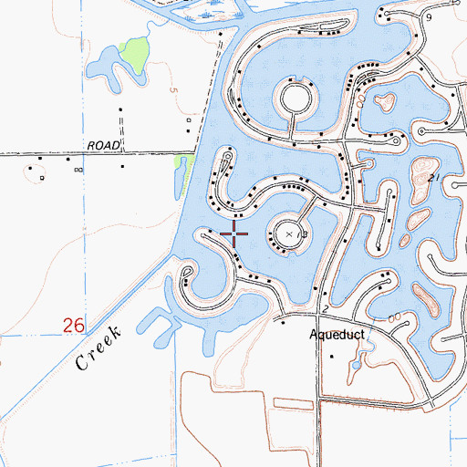 Topographic Map of Marina Bay, CA