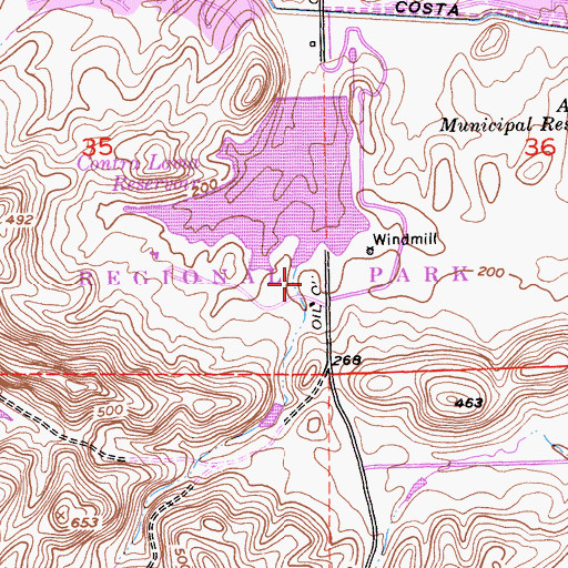 Topographic Map of Mustard Hill Picnic Area, CA