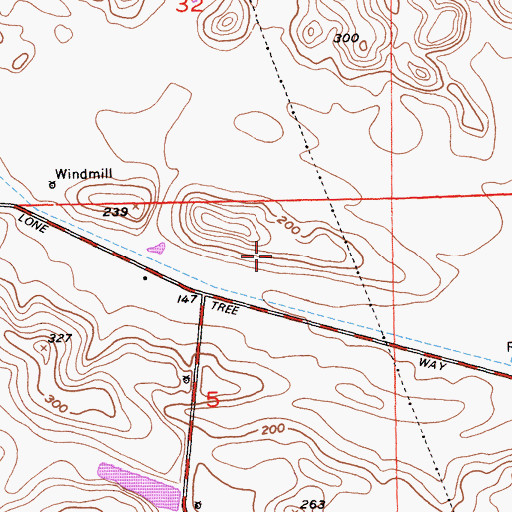 Topographic Map of Prewett Family Park, CA
