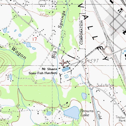 Topographic Map of Sisson Museum, CA