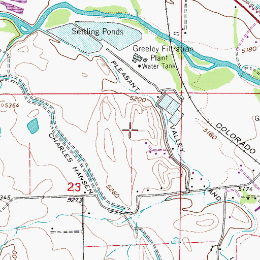 Topographic Map of Owl Creek, CO