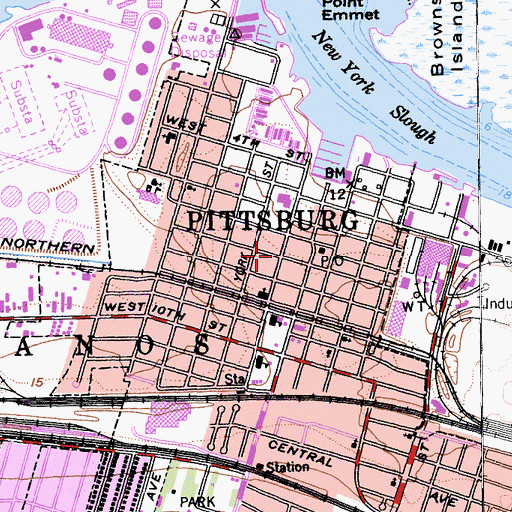 Topographic Map of McGlothen Church of God in Christ, CA