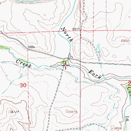 Topographic Map of Rabbit Creek, CO