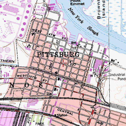 Topographic Map of Primera Iglesia Apostolica Pentecostal Church, CA