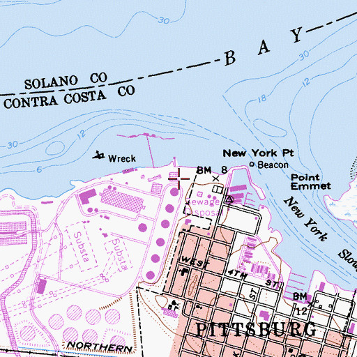 Topographic Map of Riverview Park, CA