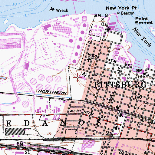 Topographic Map of Sainy Peter Martyr School, CA