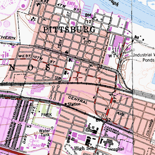 Topographic Map of Shiloh Christian Center, CA