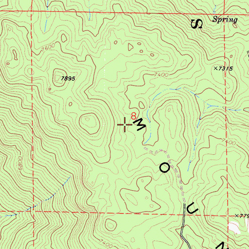 Topographic Map of Inmans (historical), CA