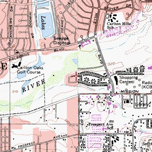 Topographic Map of Fanita Ranch (historical), CA