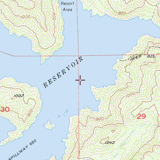 Topographic Map of Mussey Grove (historical), CA