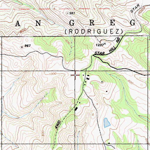 Topographic Map of Corte Madera Ranch, CA