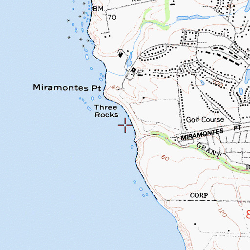 Topographic Map of Manhattan Beach, CA