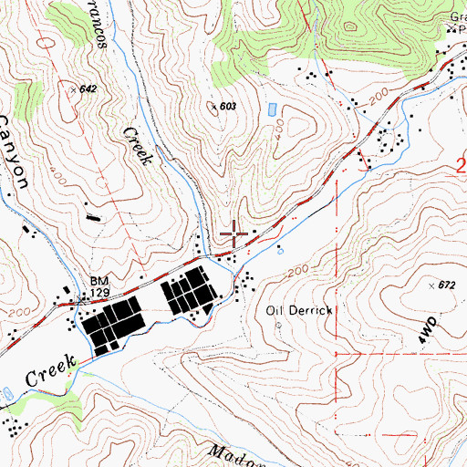 Topographic Map of Pilarcitos School (historical), CA