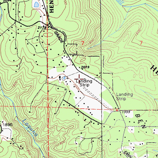 Topographic Map of Skyline Ranch, CA
