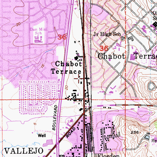 Topographic Map of Flosden (historical), CA