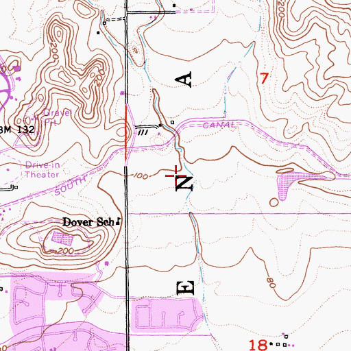 Topographic Map of McCoy Creek, CA