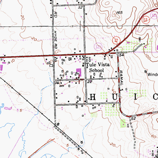 Topographic Map of Shellville Colony, CA