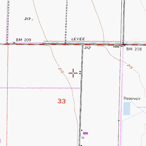 Topographic Map of J C Phillips Ranch, CA