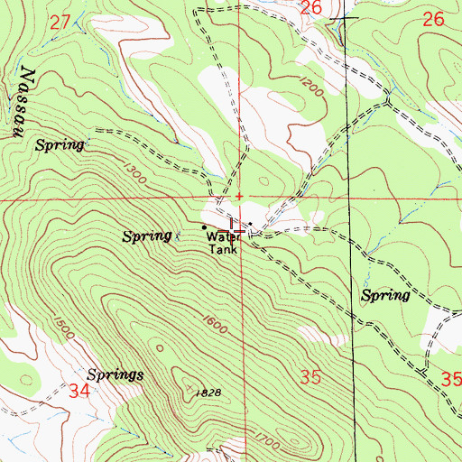 Topographic Map of Circle XX Ranch, CA