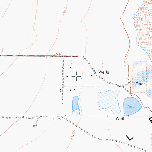 Topographic Map of Moore Ranch, CA