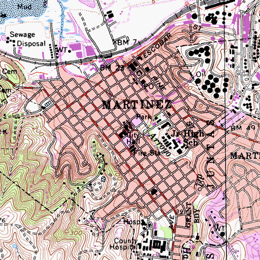 Topographic Map of Susana Park, CA