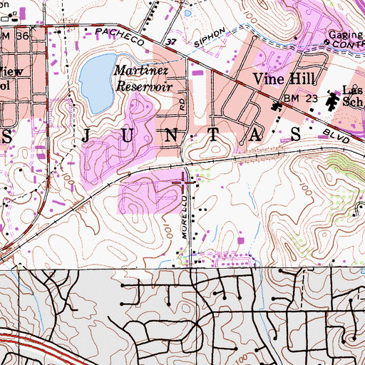 Topographic Map of Conrad Viano Winery, CA