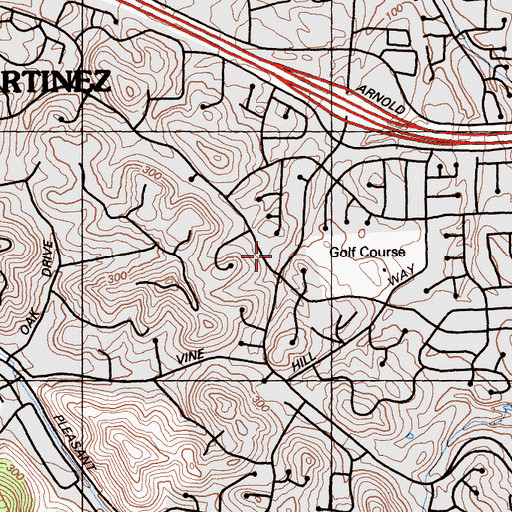 Topographic Map of Bianchi School, CA