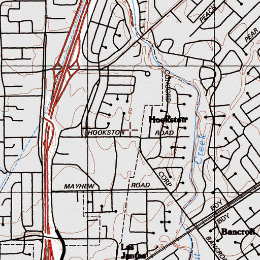 Topographic Map of Len Hester Park, CA