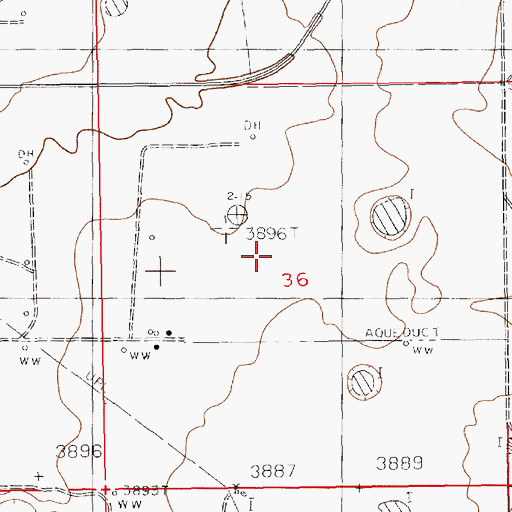 Topographic Map of Lea County, NM