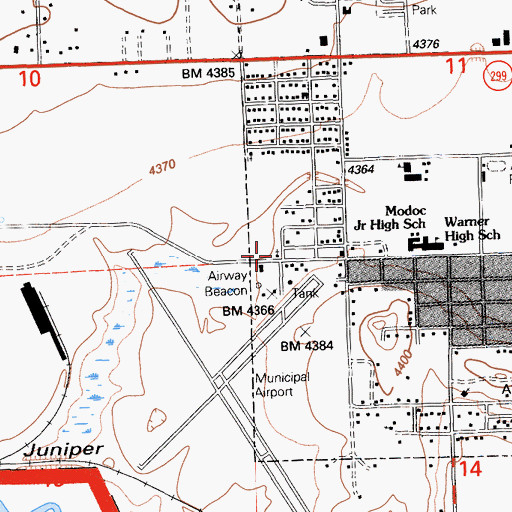 Topographic Map of Kingdom Hall of Jehovahs Witnesses, CA