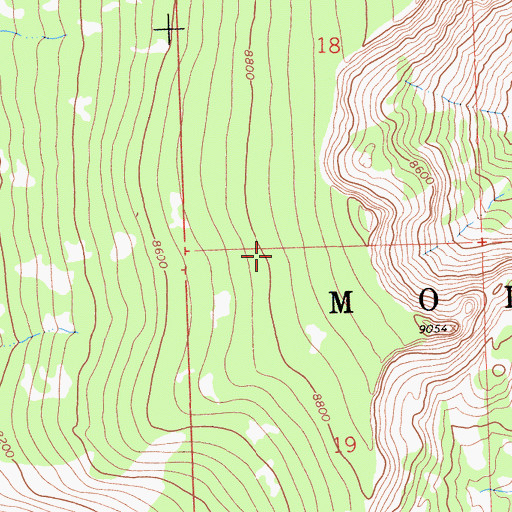Topographic Map of South Warner Wilderness, CA