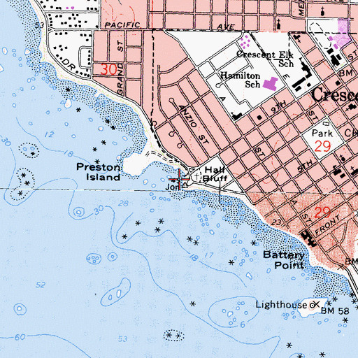 Topographic Map of Brother Jonathan Cemetery, CA