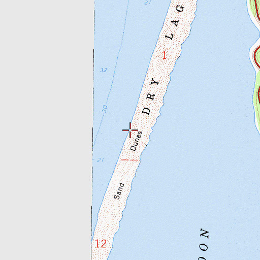 Topographic Map of Big Lagoon Spit, CA