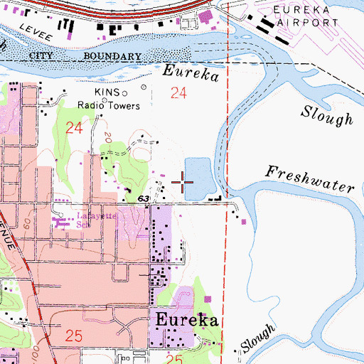 Topographic Map of Dead Mouse Marsh, CA