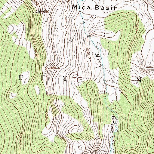 Topographic Map of North Fork Poudre Campground, CO