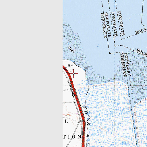 Topographic Map of South Bay Marine Biological Study Area, CA