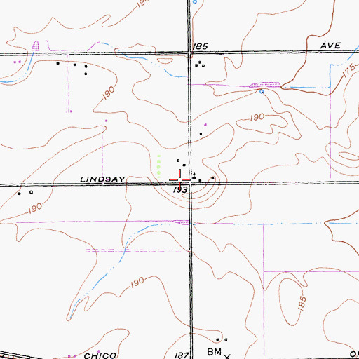 Topographic Map of Capay Assembly of God Church, CA