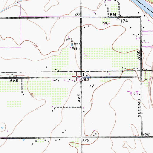 Topographic Map of Country Bible Church, CA