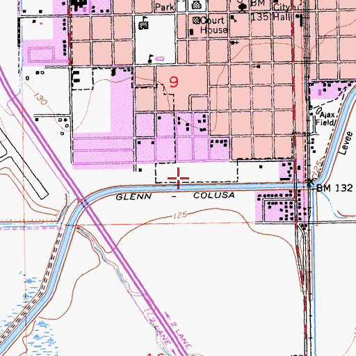 Topographic Map of Jensen Park, CA