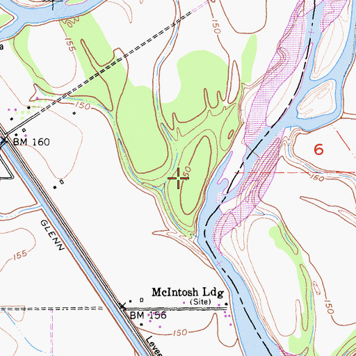 Topographic Map of McIntosh Island, CA