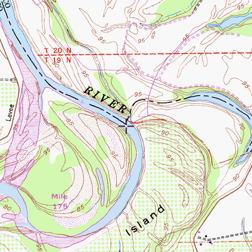 Topographic Map of Newhard Landing, CA